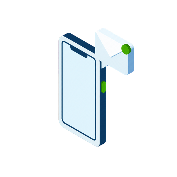 スマートフォンと吹き出し